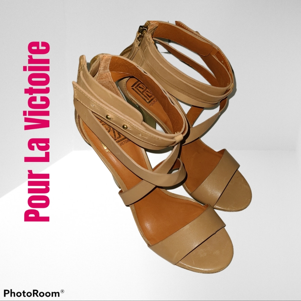 EUC Womens 9 1/2 Pour La Victoire Macaria Heels - Picture 7 of 12